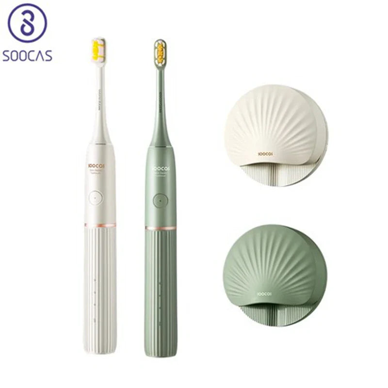 White Sonic Electric Toothbrush USB Rechargeable IPX7 Waterproof