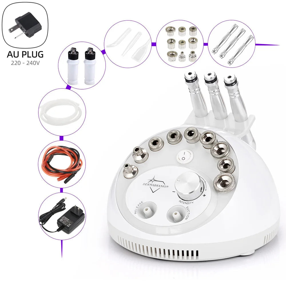 Corded 4-in-1 Face Peeling & Exfoliation Device with Water Spray – AU Plug