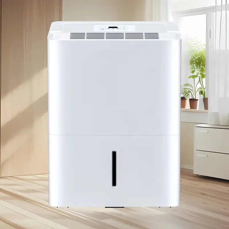 Energy-Efficient Dehumidifier for Home and Commercial Quiet Operation White