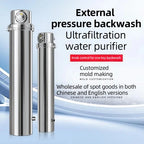 Whole Home Water Filtration System with Backwash Ultrafiltration Silver