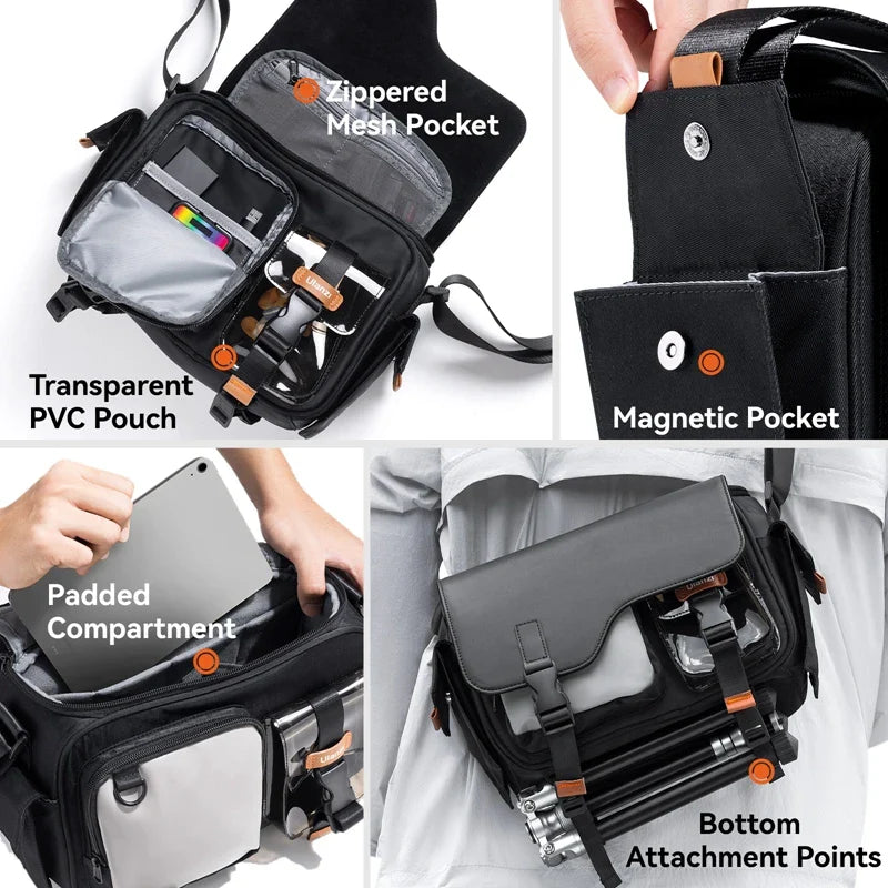 Waterproof Camera Sling Bag – Portable Outdoor Photography Shoulder Bag