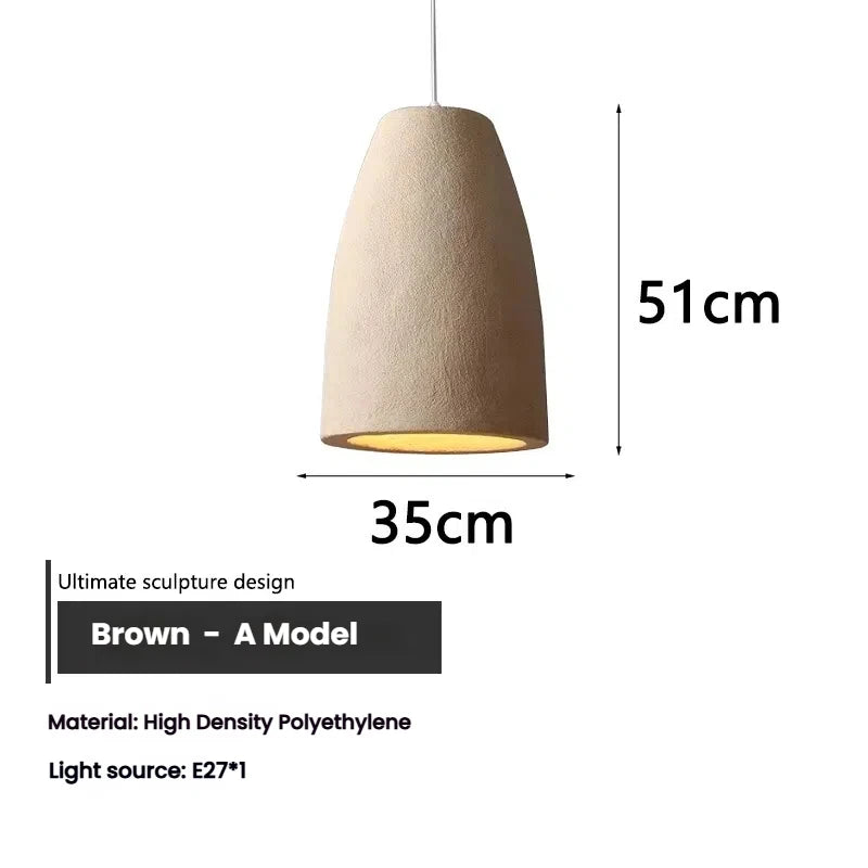 Nordic 7W Resin Ceiling Chandelier for Living Rooms