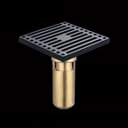 Gun Gray Stainless Steel Deep Water Floor Drain Anti-Odor, Waterproof, Bathroom & Laundry Use