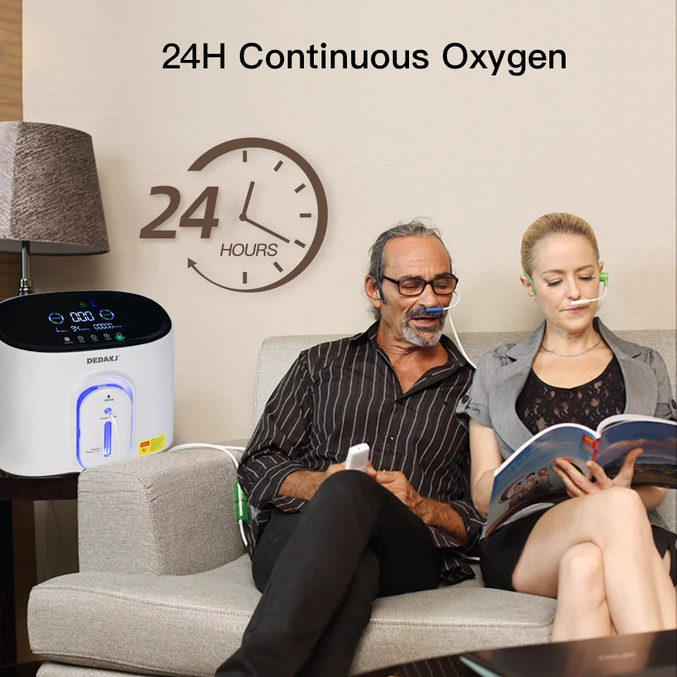1L to 8L Portable Home Oxygen Concentrator with Nebulizer