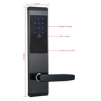 Electronic Digital Door Lock with App Control, NFC, IC Card & Mechanical Key Options