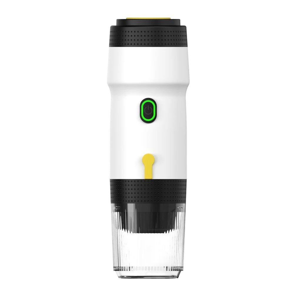 Portable 3-in-1 Capsule Coffee Machine Cordless, Rechargeable, for Home, Car & Camping