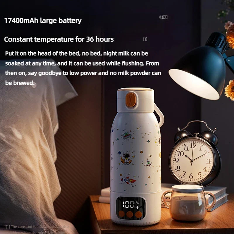 Portable 500ml Wireless Electric Kettle with Fast Charging