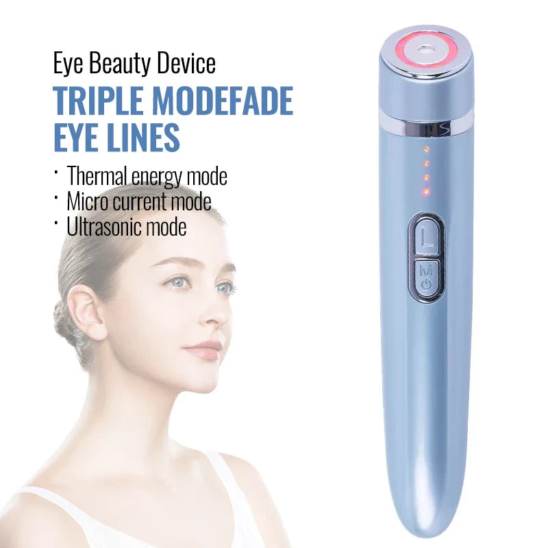 Blue Heated Eye Massager – Reduce Dark Circles & Puffiness