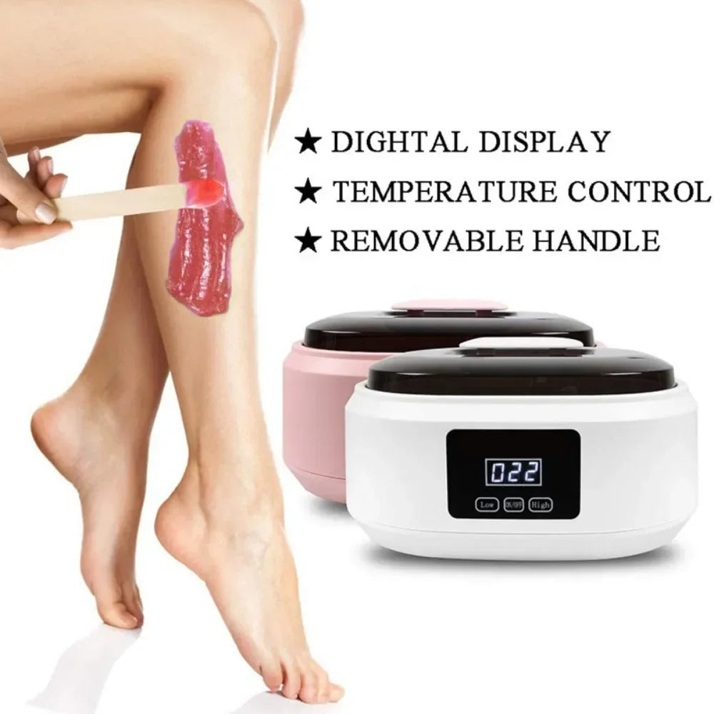 2L White Paraffin Wax Bath Electric Wax Warmer SPA Kit with Gloves & Accessorie