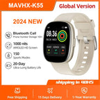 1.83" AMOLED Touchscreen Smartwatch with Heart Rate Monitor brown