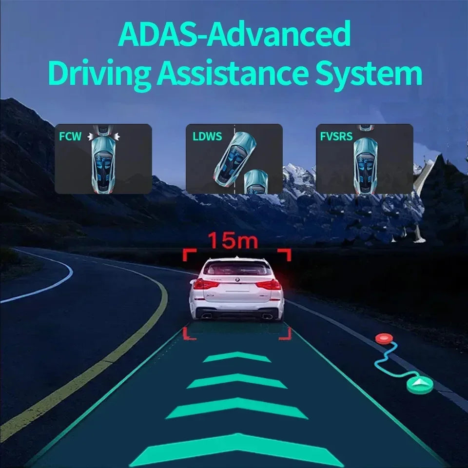 1080p Dual Dash Camera with GPS, 4G, 12 inch Touch Display