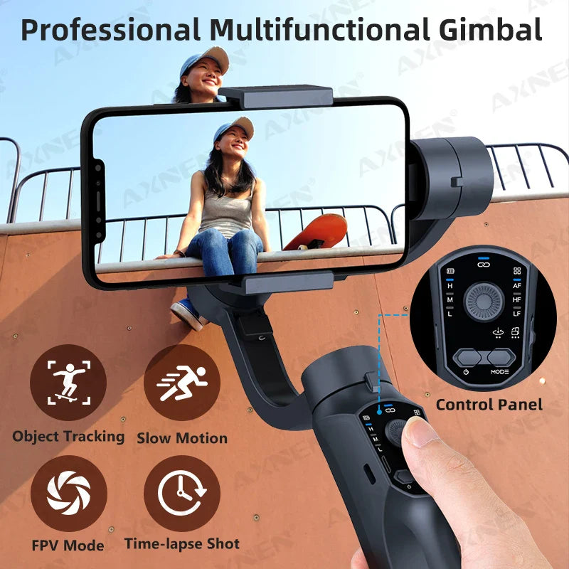 3-Axis Stabilizer for iPhone & Android with Object Tracking