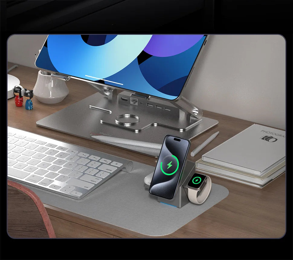 15W Magsafe Wireless Charging Stand for Multiple Devices