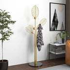 Freestanding Iron Clothes Rack Space-Saving Hanger for Indoor Storage & Home Organization