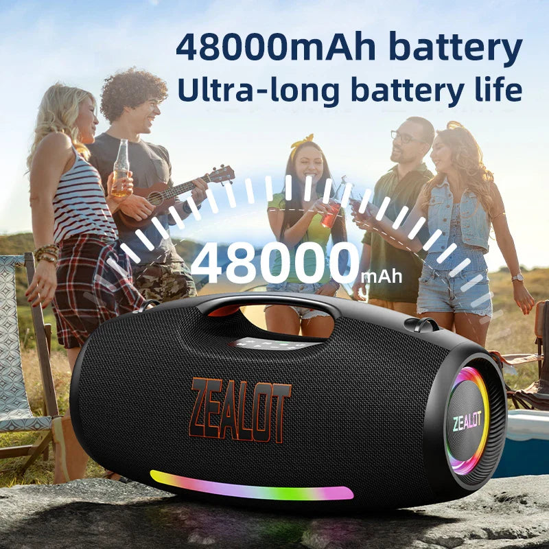 Portable Outdoor Bluetooth Speaker 250W with Fast Charging