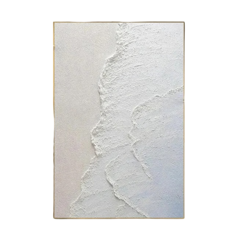 100x150cm Handmade Black & White Textured Canvas Art