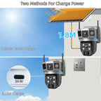 WiFi Solar Security Camera with 32GB and Night Vision