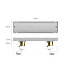 Shower Room Floor Drain, Stainless, Double Hole, Deodorizing