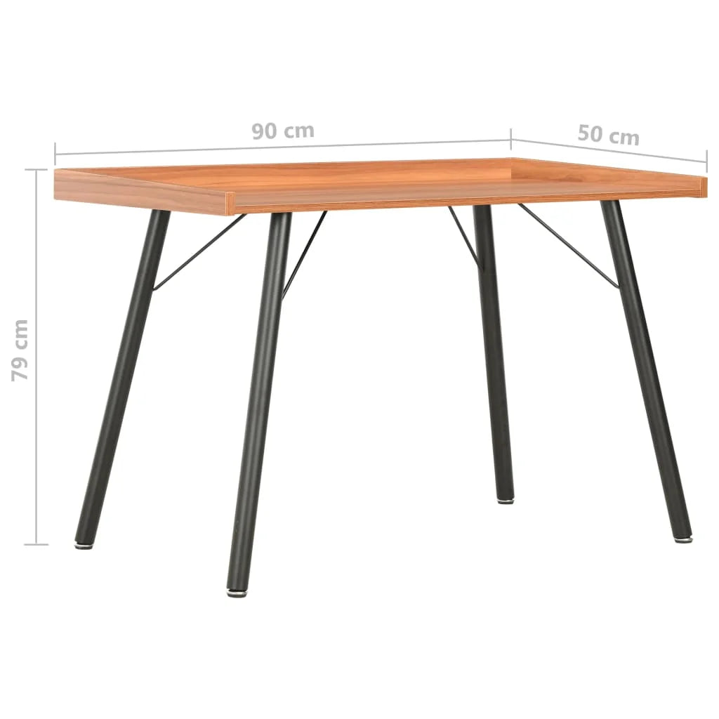 Modern 90cm Study Desk – Space-Saving Table with Shelf for Home Office or Bedroom