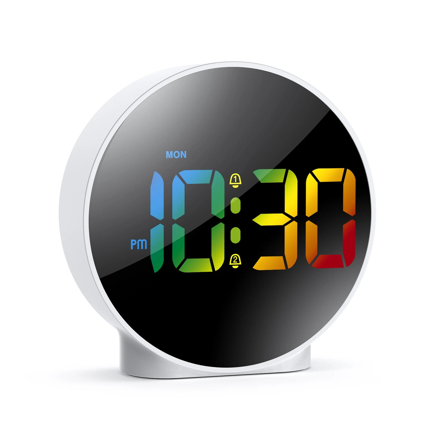 4" LED Table Clock with Snooze, USB/AAA Power, Dual Alarm & Weekday Modes