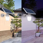 300W Outdoor Solar Street Lamp Auto Light Sensor, Remote, and 6000mAh Battery