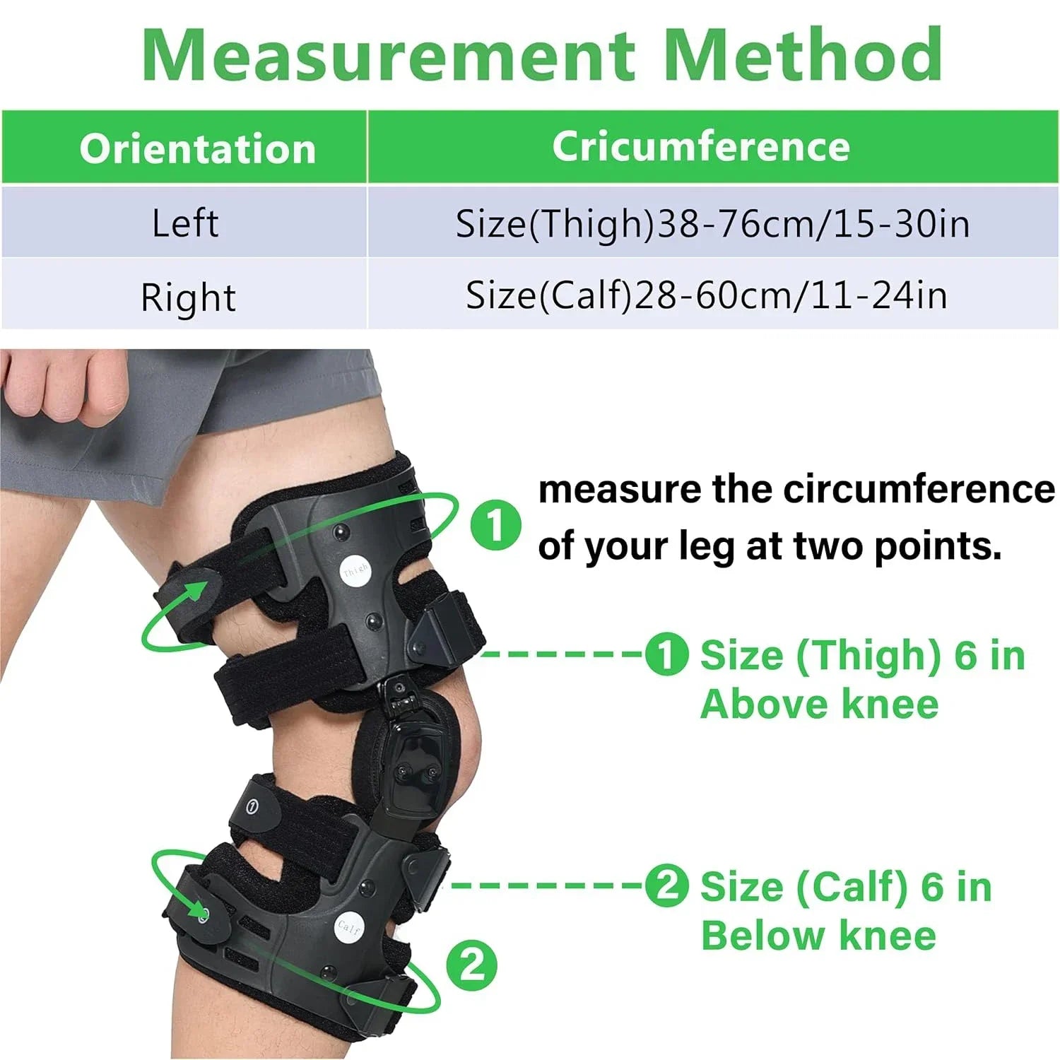 Left Knee Unloader Brace Adjustable Pain Support