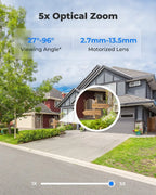 4K Outdoor PTZ IP Camera with 5X Zoom and Auto Tracking 8MP PTZ Camera