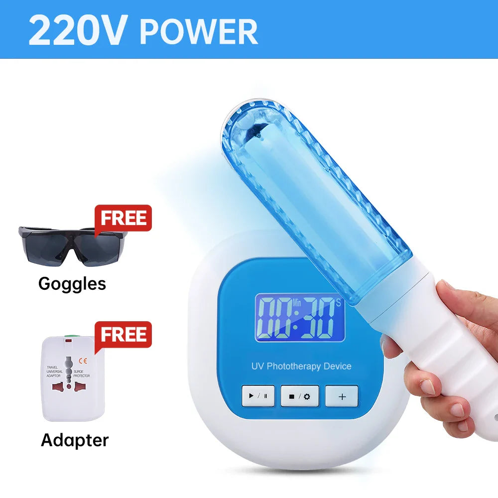 UVB Phototherapy Device for Home Skin Care Relief