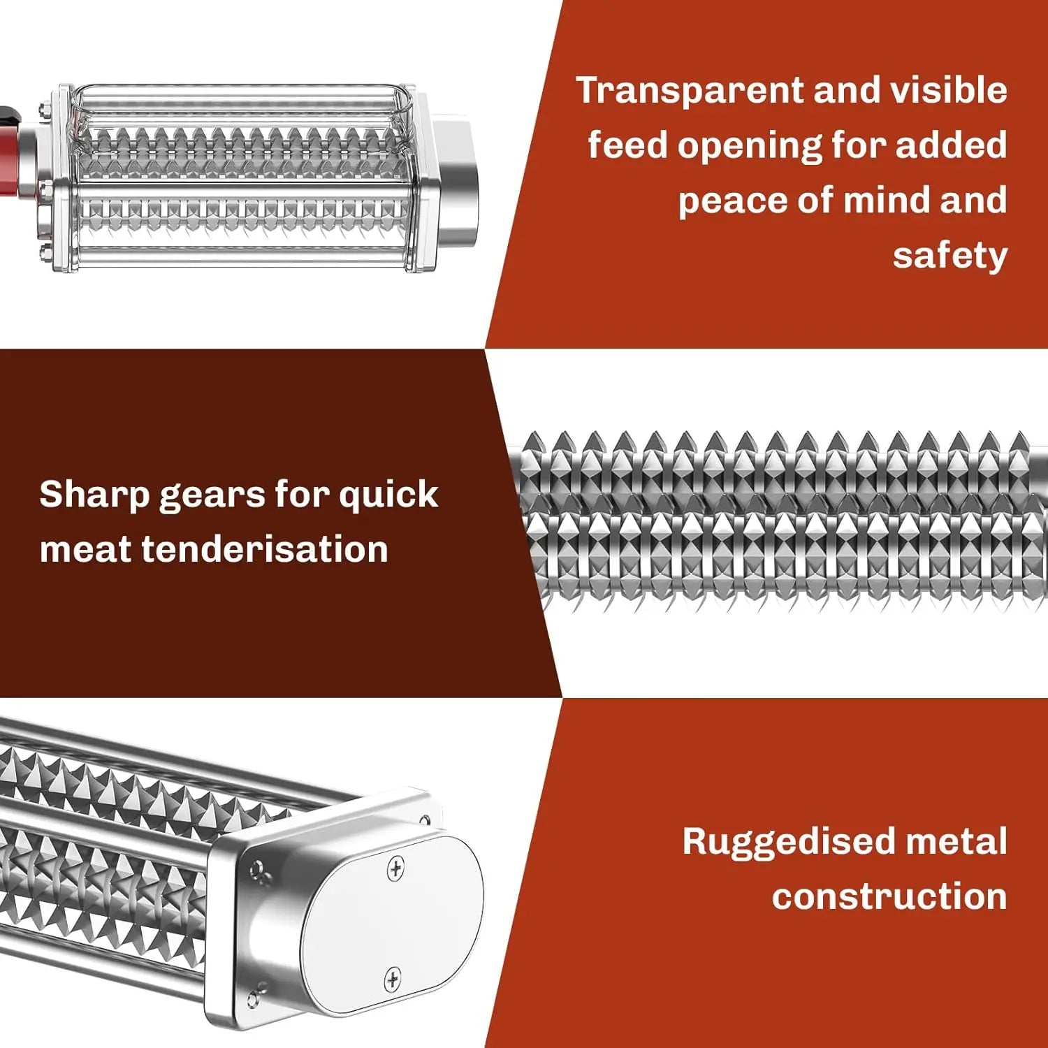 KitchenAid-Compatible Meat Tenderizer Tool for Beef & Pork