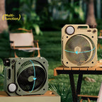 Outdoor USB Fan 10000mAh with Rotating Head and Light