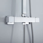 Bathroom Thermostatic Mixer Valve for Shower and Bathtub Chrome Finish