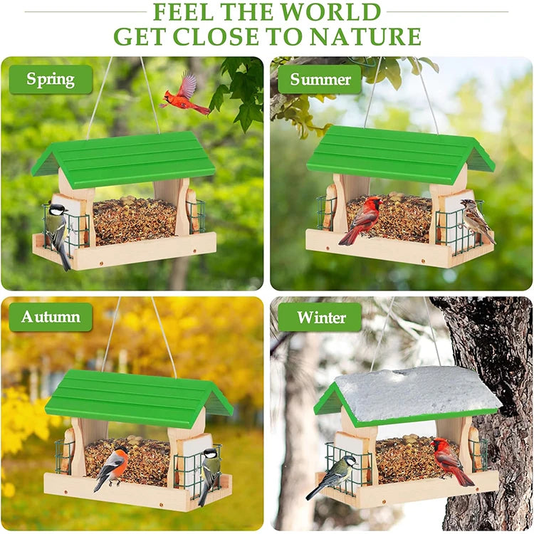 Durable Hanging Bird Feeder for Indoor or Outdoor Use Easy-Clean Stylish