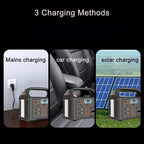 100W Portable Emergency Power Station with LED Light