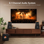 100W Home Theater Speakers with Optical and RCA Inputs