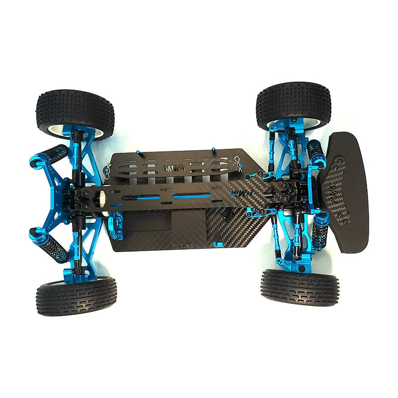 1:10 4WD RC Drift Car Kit with Carbon Fiber Frame & Alloy Parts – DIY Build