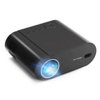 Rechargeable 1080P Home Projector with 4K Support, Auto Alignment, Android OS Black-AU Plug