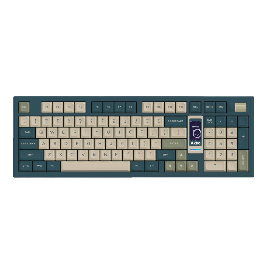 Wireless Mechanical Gaming Keyboard 96-Key RGB Ink Green