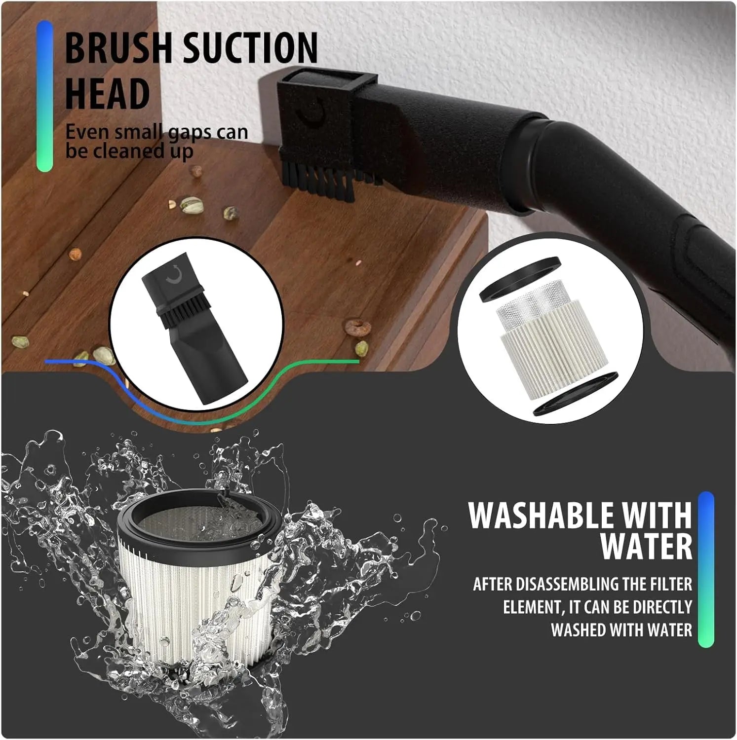 15L Wet & Dry Vacuum Cleaner with Blower Function and Accessories