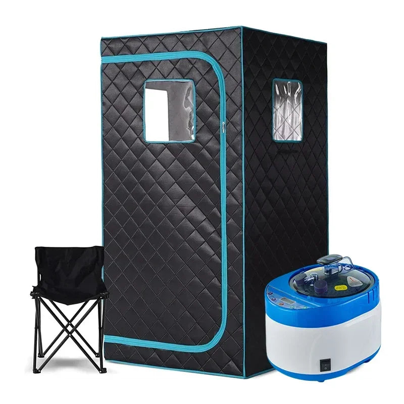 Home Spa Steam Sauna with 1600W Steamer and Chair
