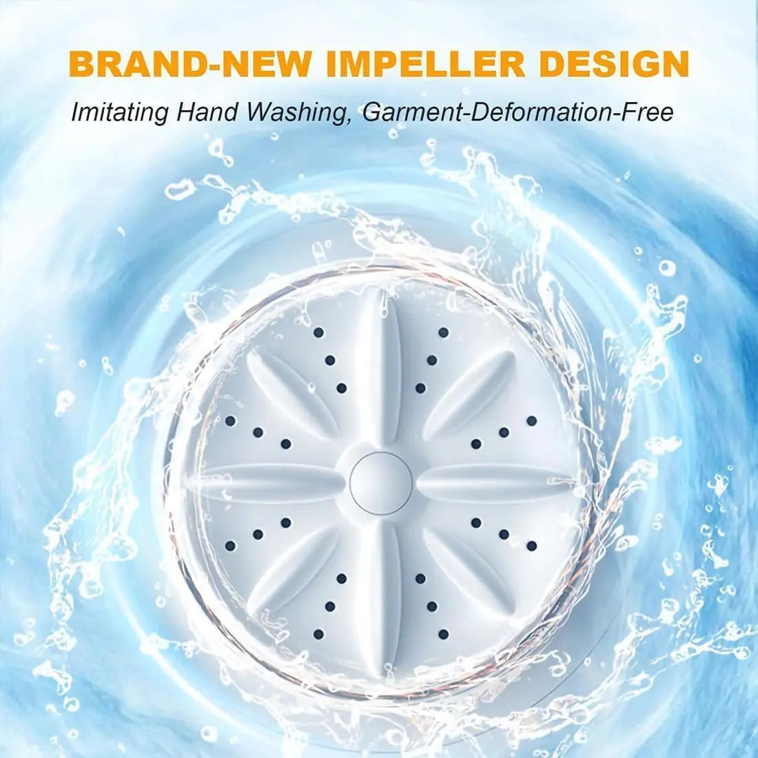 1L Portable Mini Washing Machine with USB Rechargeable Battery
