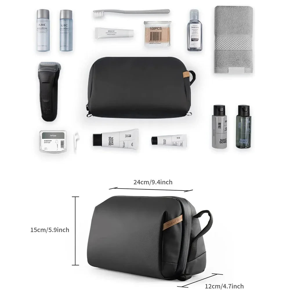 Waterproof Hanging Toiletry Bag with Hook – Travel Organizer