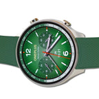 1.43” Green Fitness Smartwatch with Dual-Band GPS & Wear OS