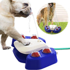 Dog Sprinkler Fountain, Step-On Pad, Adjustable Spray