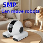 Smart Robot Pet Camera with WiFi, 5MP HD Lens, Motion Alerts & Two-Way Talk for Home Monitoring