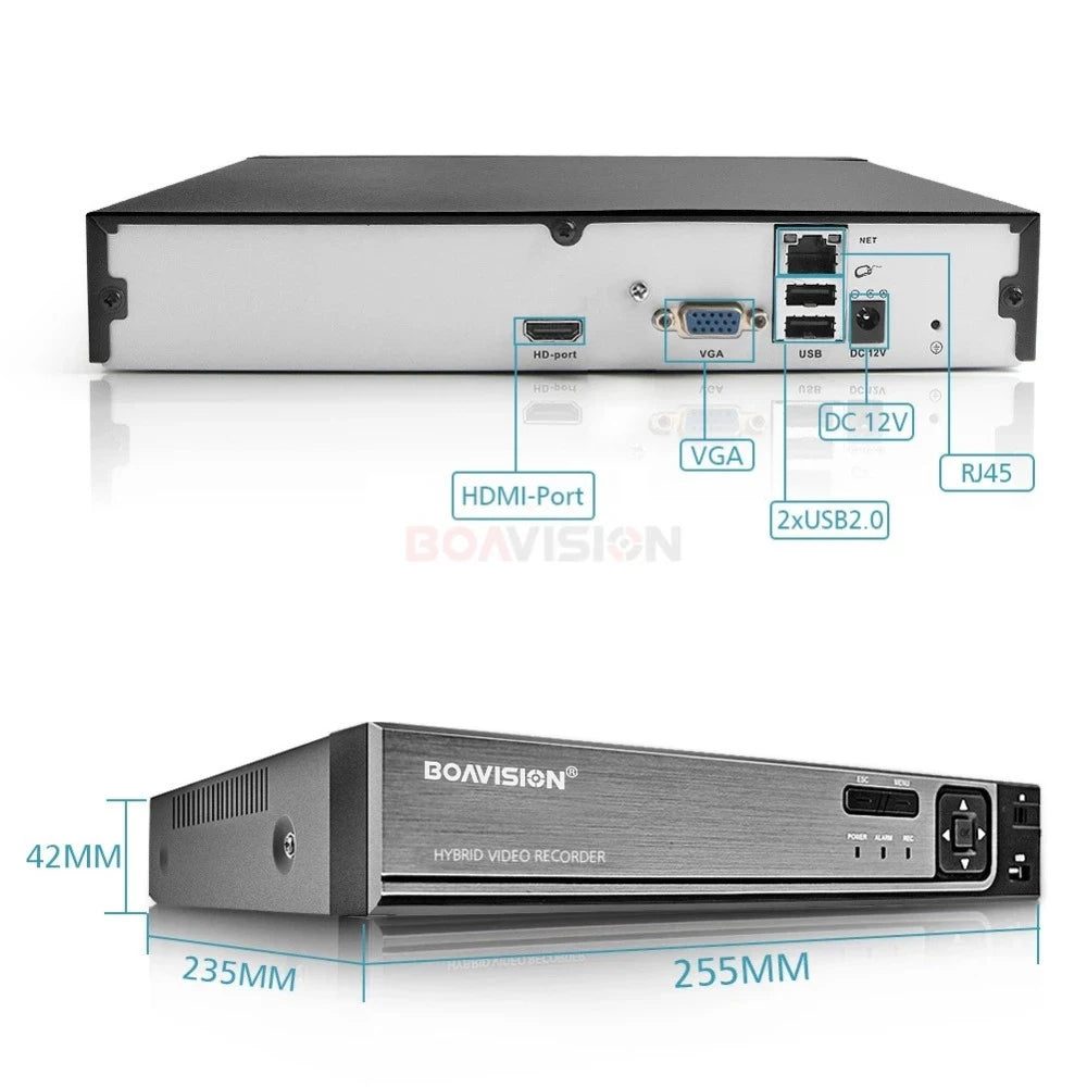 16CH 5MP Network Video Recorder with H.265 Compression 1T