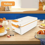1L Portable Rechargeable Electric Lunch Box with USB Heating for Work and Travel