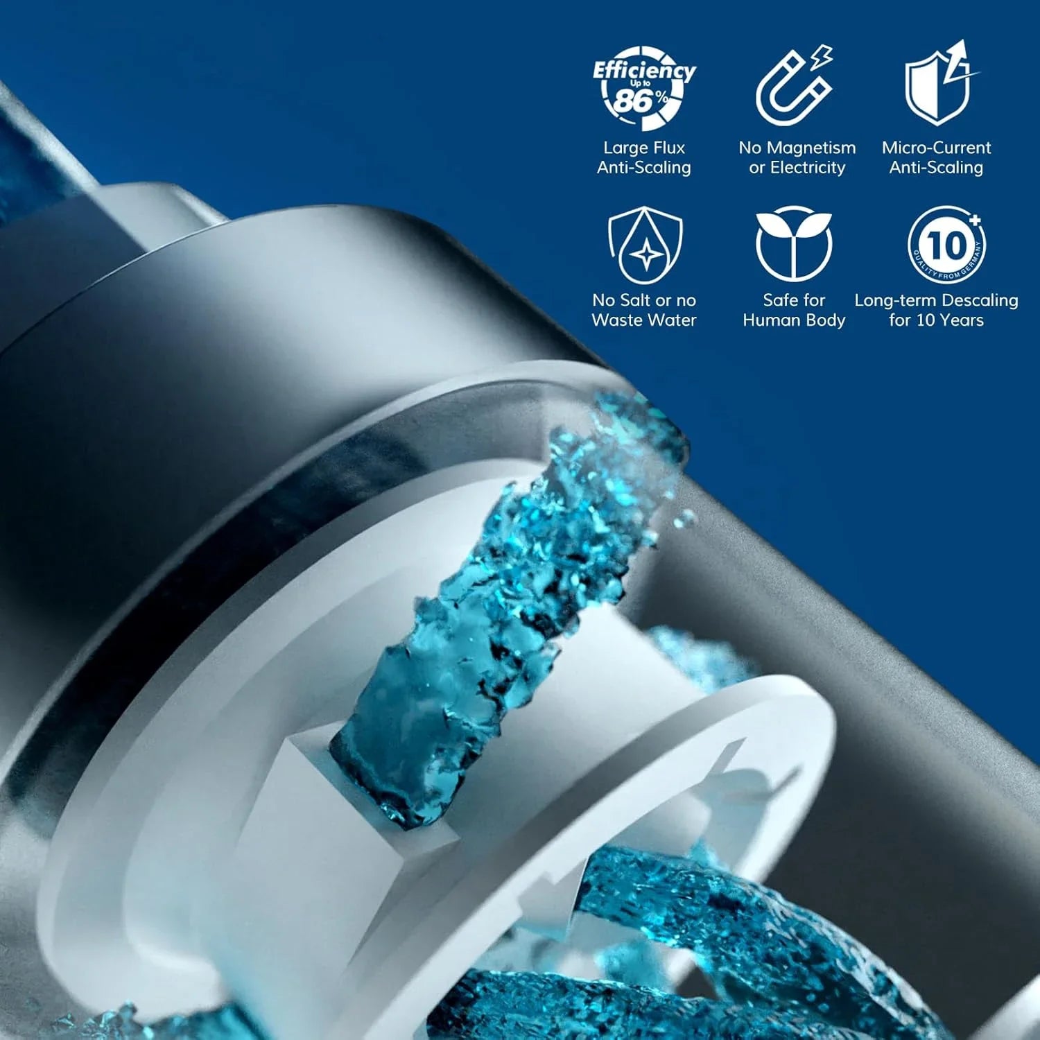 Salt-Free Hard Water Filter for Whole Home – NPT thread