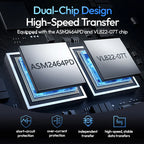 USB-C Docking Station with SSD Enclosure – 2-in-1 Minimalist Setup