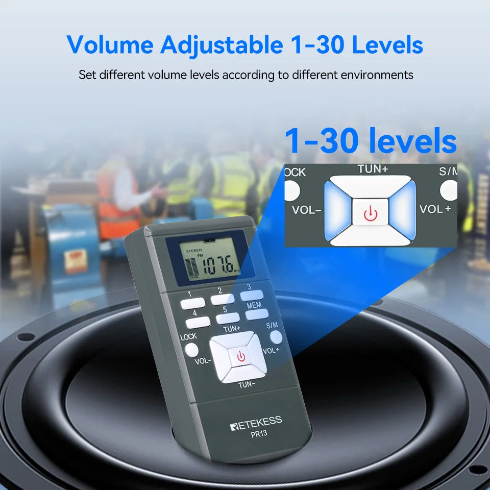 15-Receiver FM Wireless Audio Tour Guide System Portable