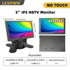 HD Mini IPS Monitor – USB HDMI Display for Pi, PC & Video Gear with Back Bracket